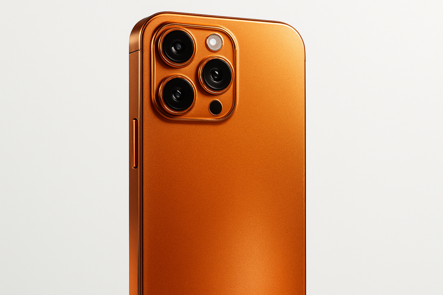 Orange titanium Iphone case